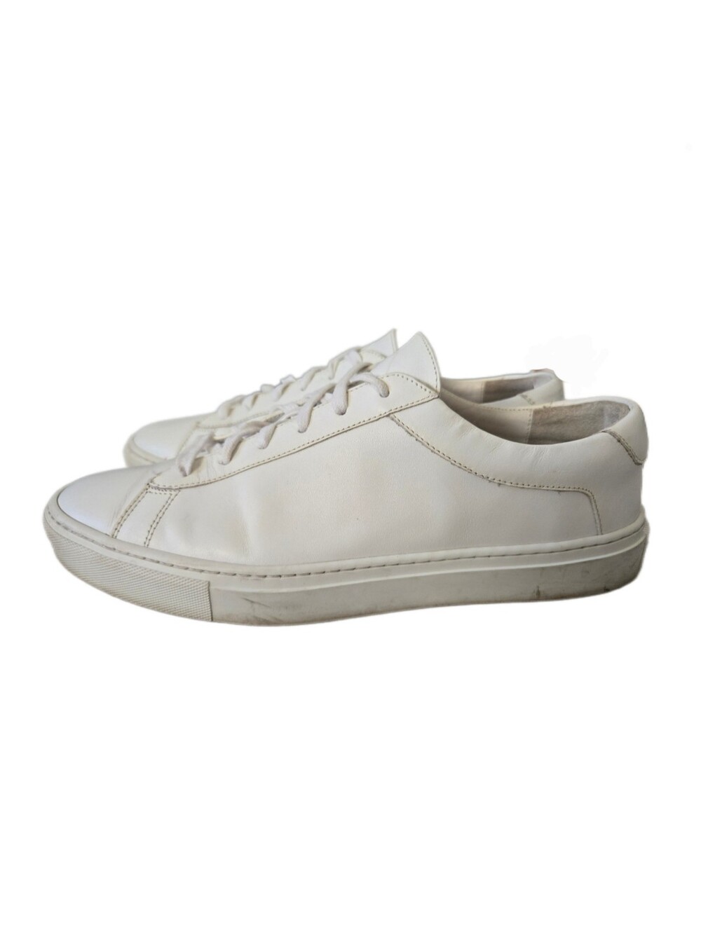 ◾️ Men's Koio Capri Triple White Leather Sneakers, Size 10 Made in Italy - Picture 5 of 11